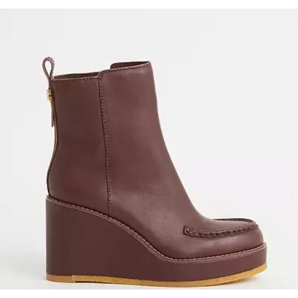 Coach Leather Brady Bootie In Walnut Brown Sz 8.5 New - Picture 11 of 11